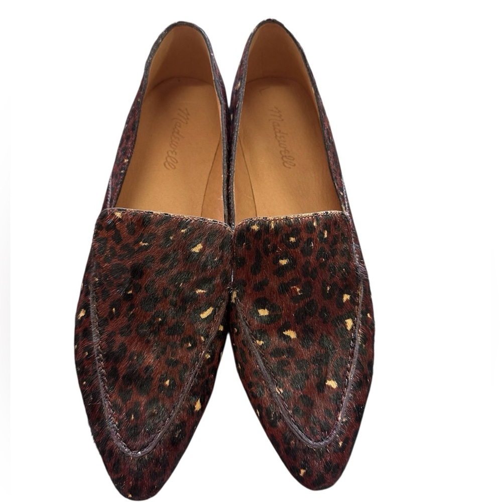 Madewell Frances Skimmer Flats Painted Leopard Women’s Size 10 | Pointed Toe Loa - Picture 4 of 6